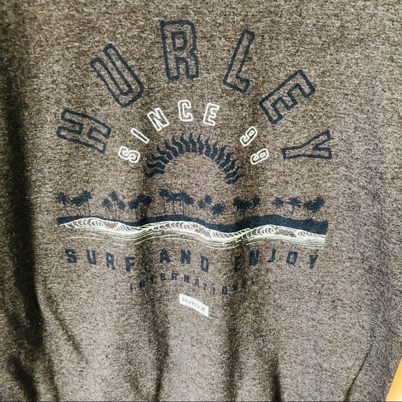 Hurley Mens Charcoal Tee - Picture 5 of 5